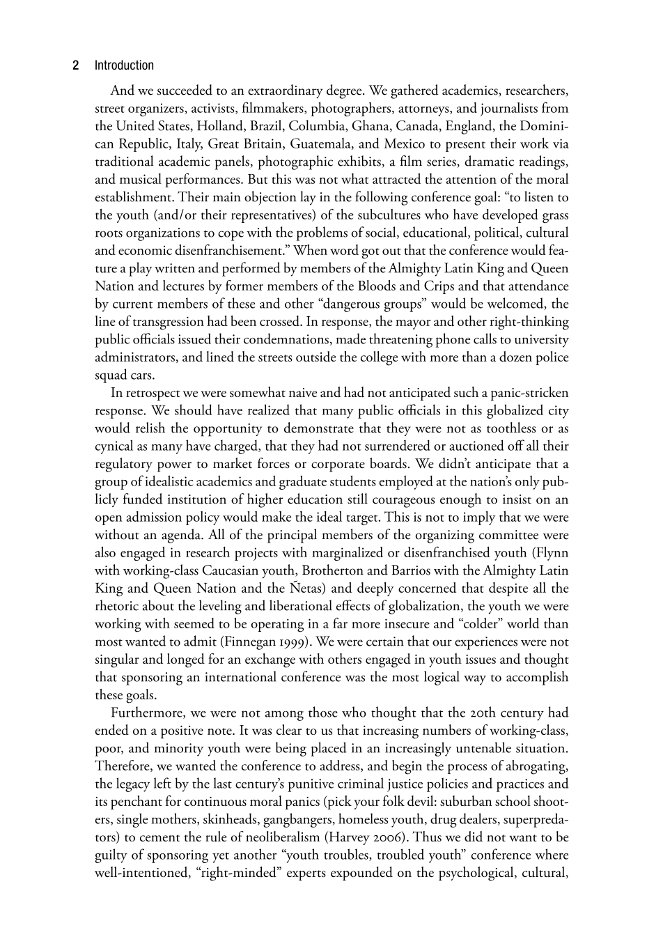Globalizing the Streets: Cross-Cultural Perspectives on Youth, Social Control, and Empowerment page 2