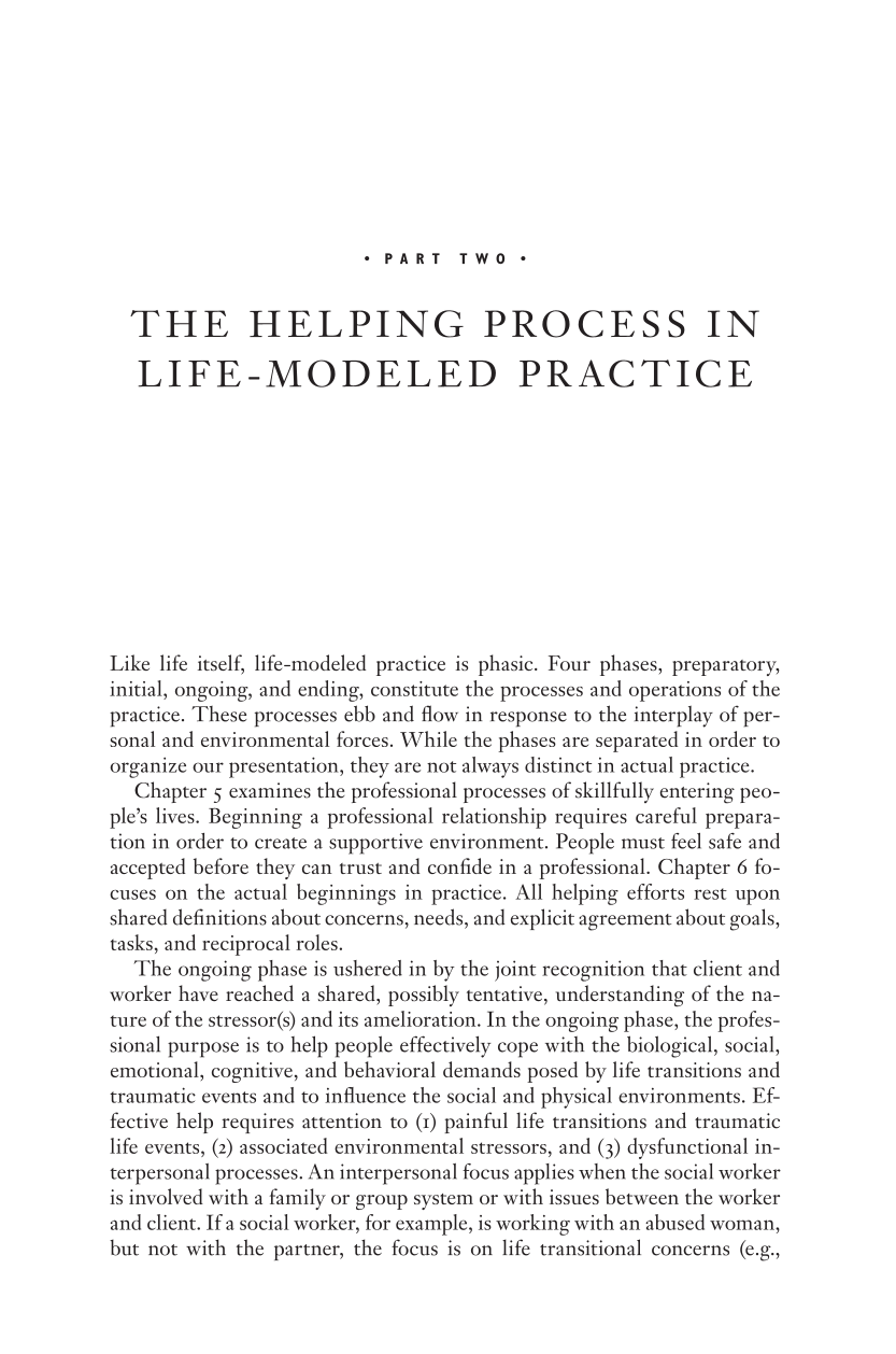 The Life Model of Social Work Practice: Advances in Theory and Practice, Third Edition page 137