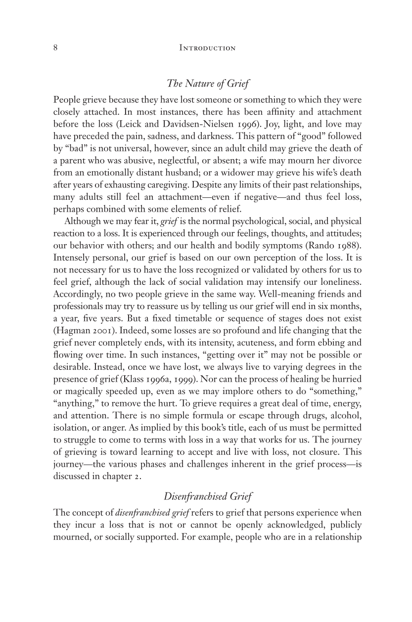 Living Through Loss: Interventions Across the Life Span page 8