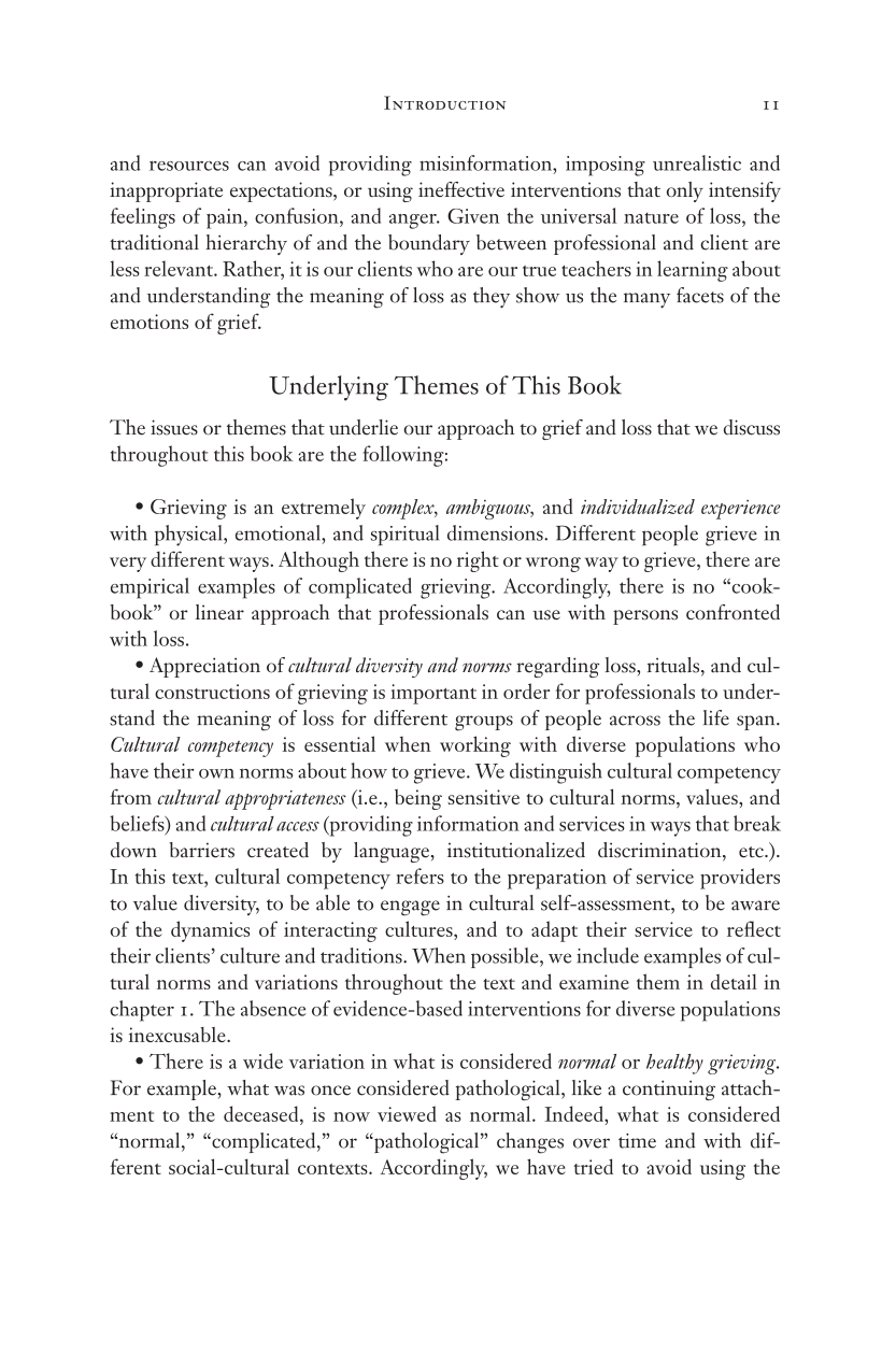 Living Through Loss: Interventions Across the Life Span page 11