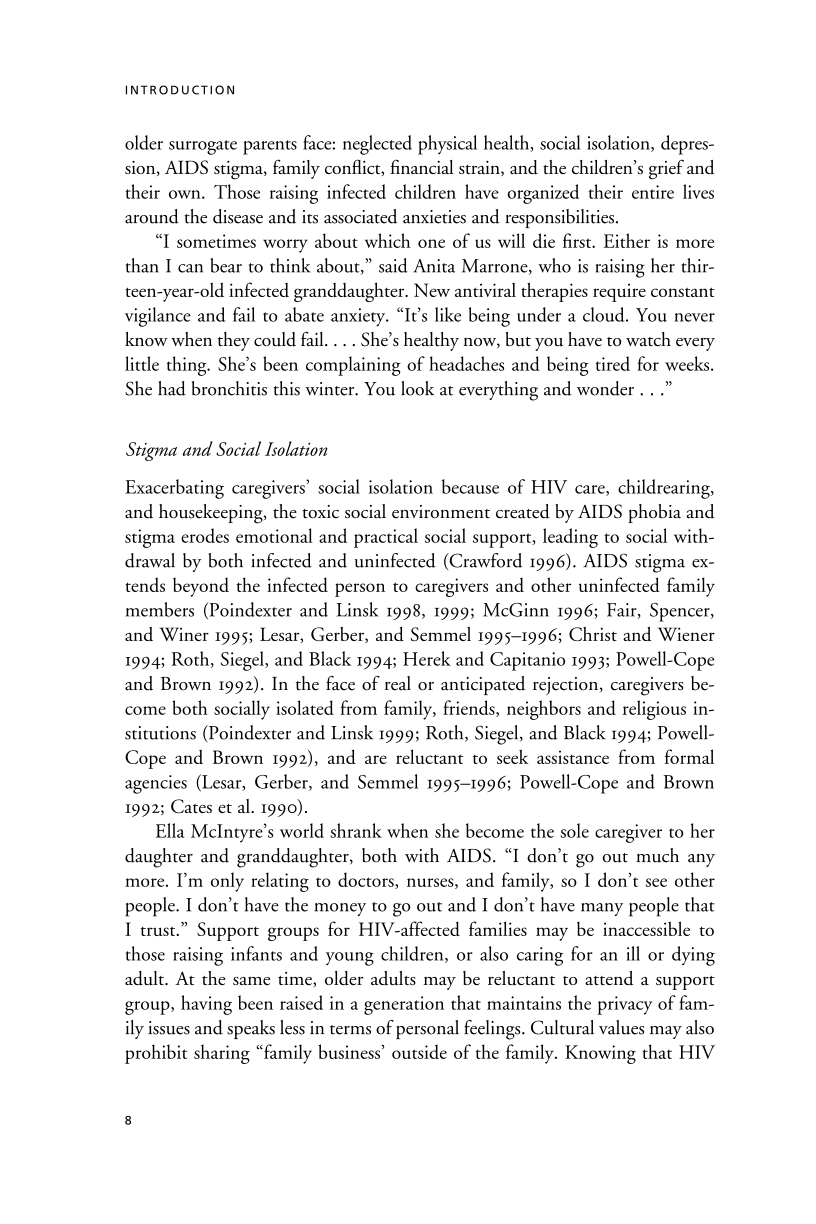 Invisible Caregivers: Older Adults Raising Children in the Wake of HIV/AIDS page 8