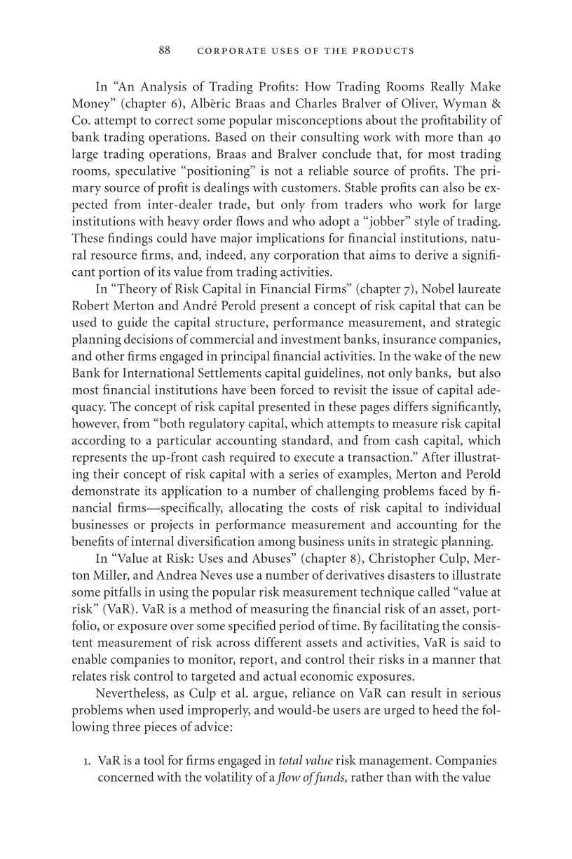 Corporate Risk Management page 88