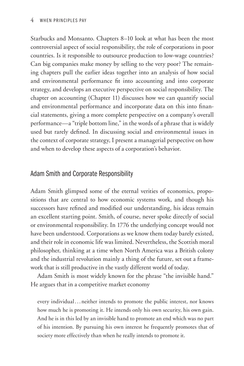 When Principles Pay: Corporate Social Responsibility and the Bottom Line page 4