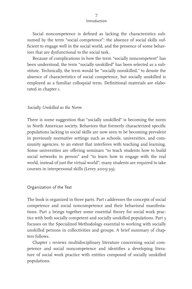 Group Work Practice to Advance Social Competence: A Specialized Methodology for Social Work page 7