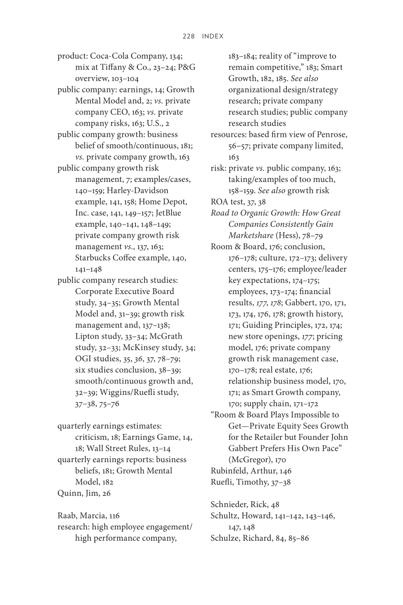 Smart Growth: Building an Enduring Business by Managing the Risks of Growth page 228