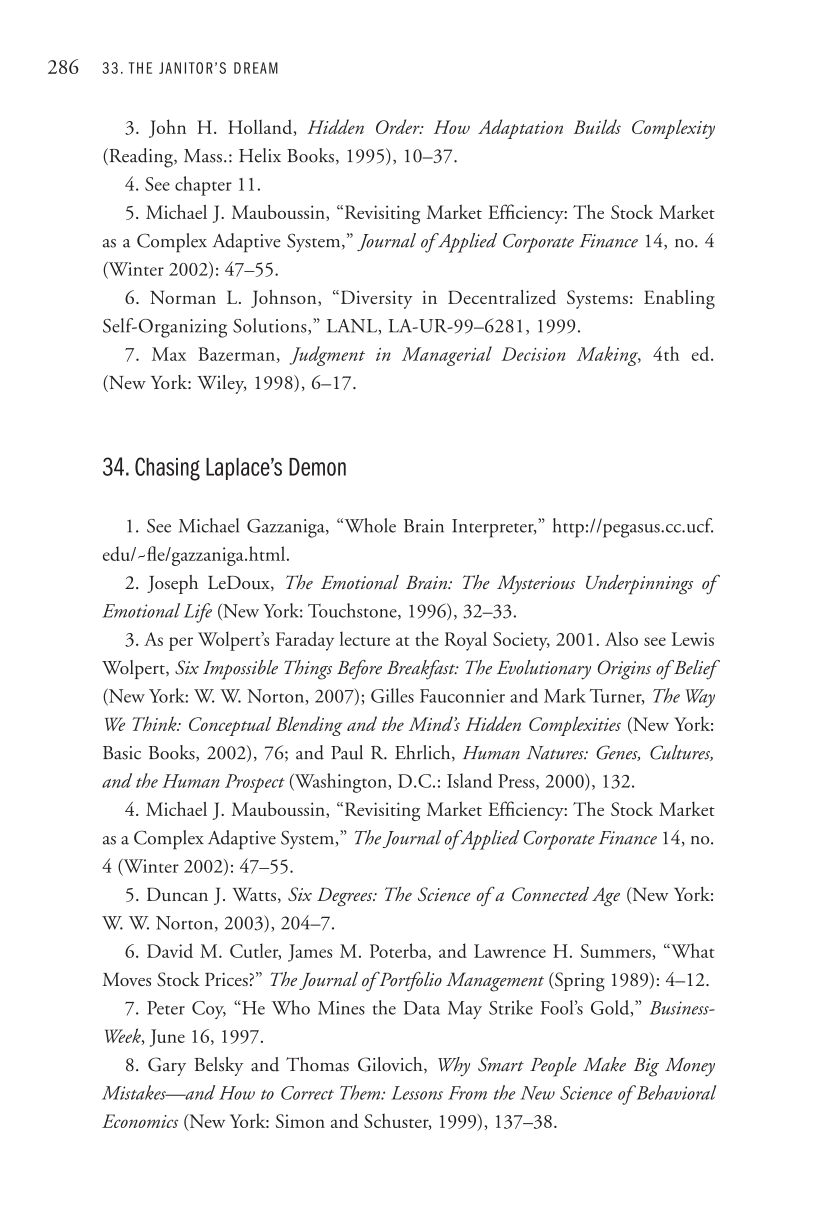 More Than You Know: Finding Financial Wisdom in Unconventional Places (Updated and Expanded) page 286