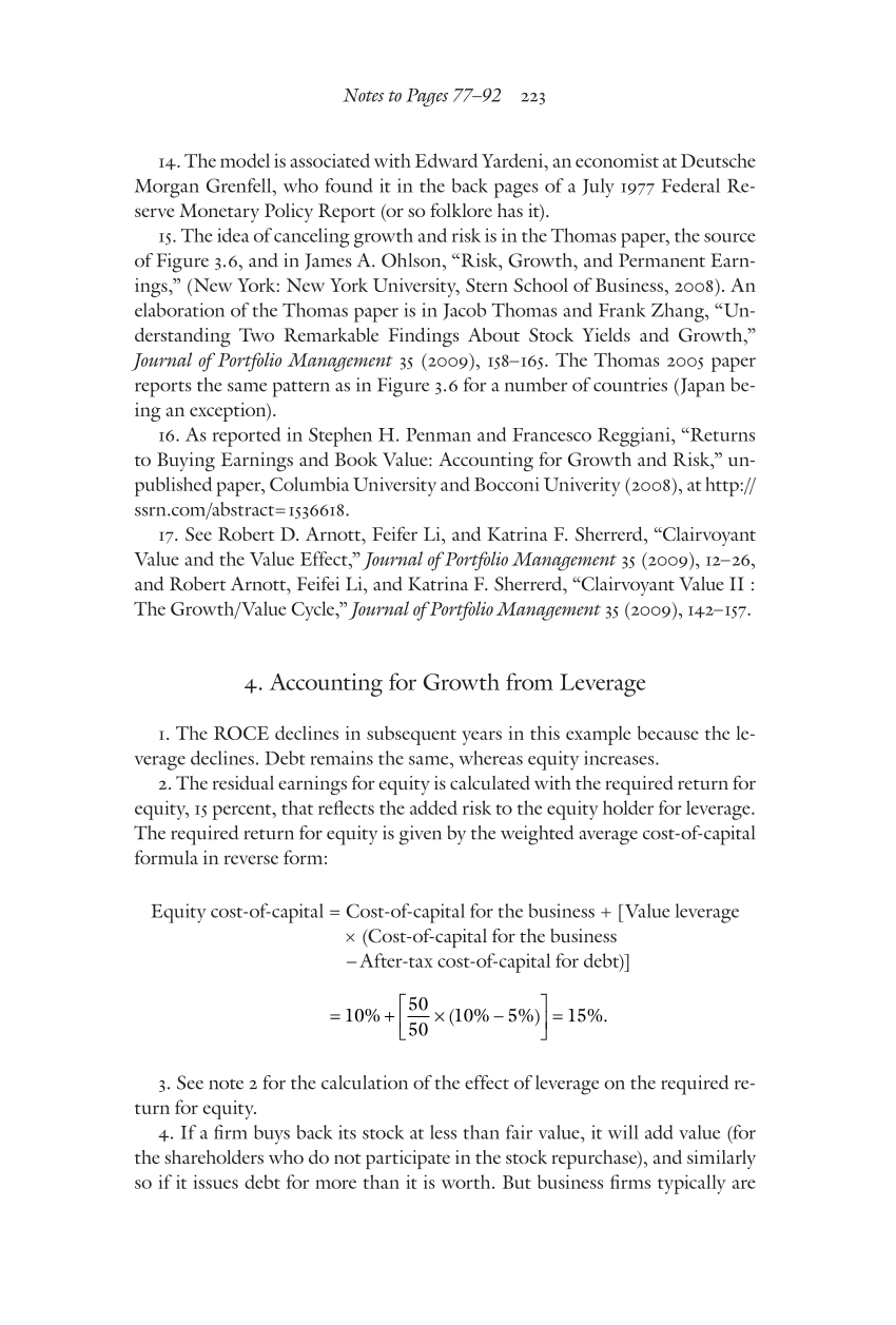 Accounting for Value page 223