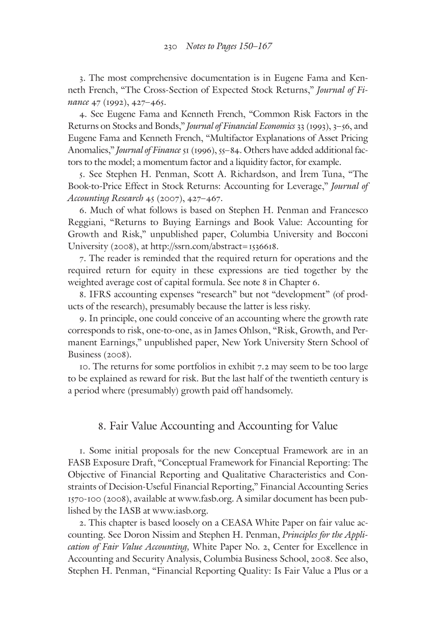 Accounting for Value page 230