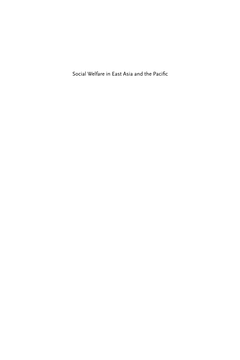 Social Welfare in East Asia and the Pacific page i