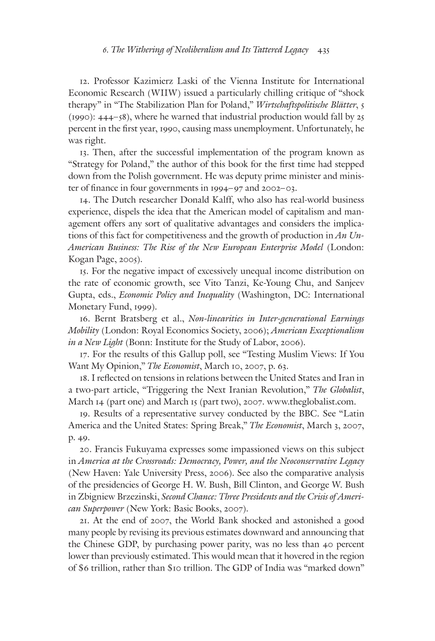 Truth, Errors, and Lies: Politics and Economics in a Volatile World page 435