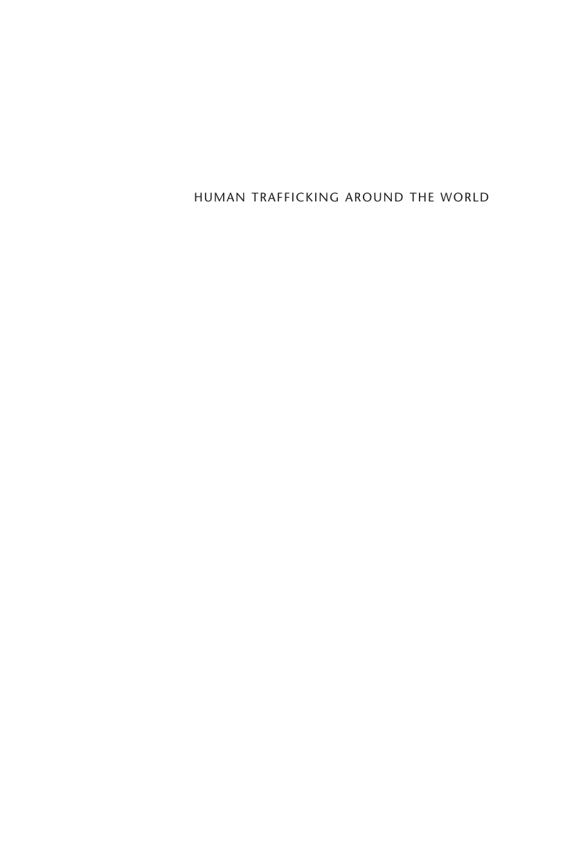 Human Trafficking Around the World: Hidden in Plain Sight page xiii