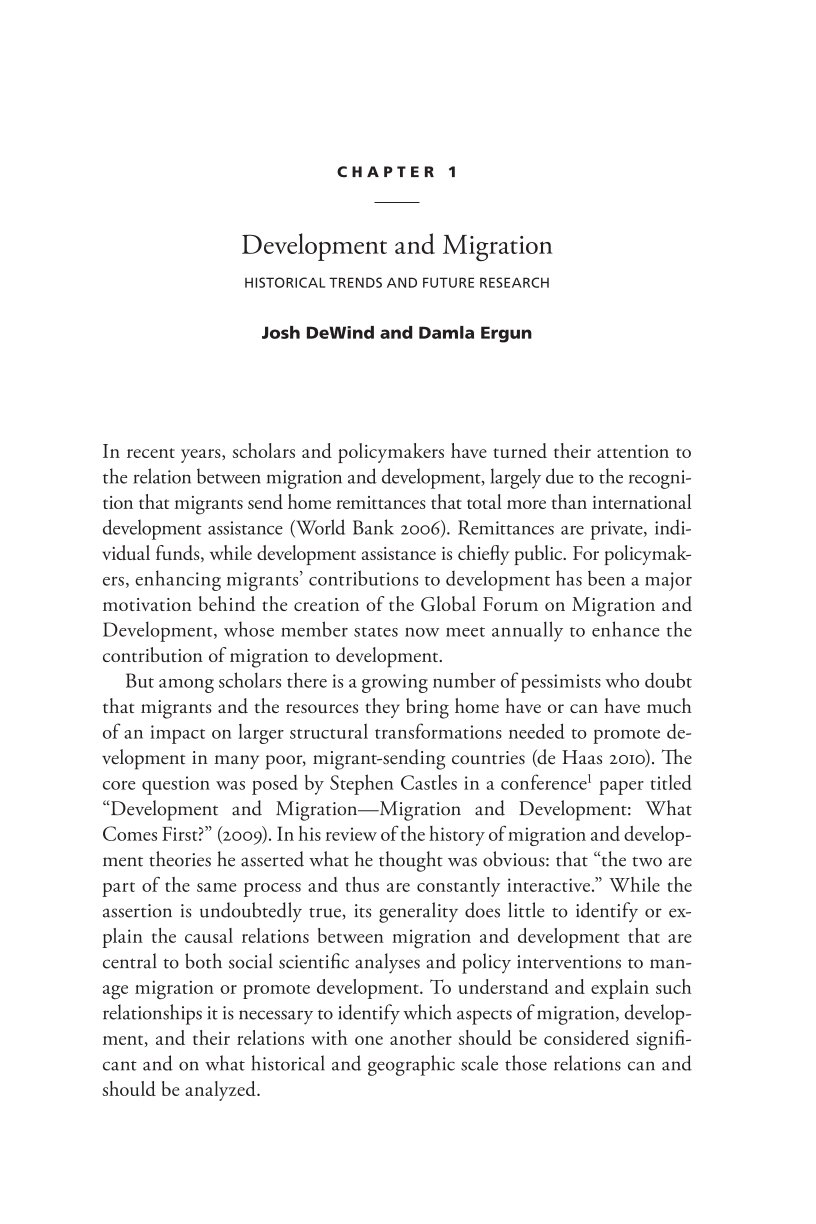 New Perspectives on International Migration and Development page 5