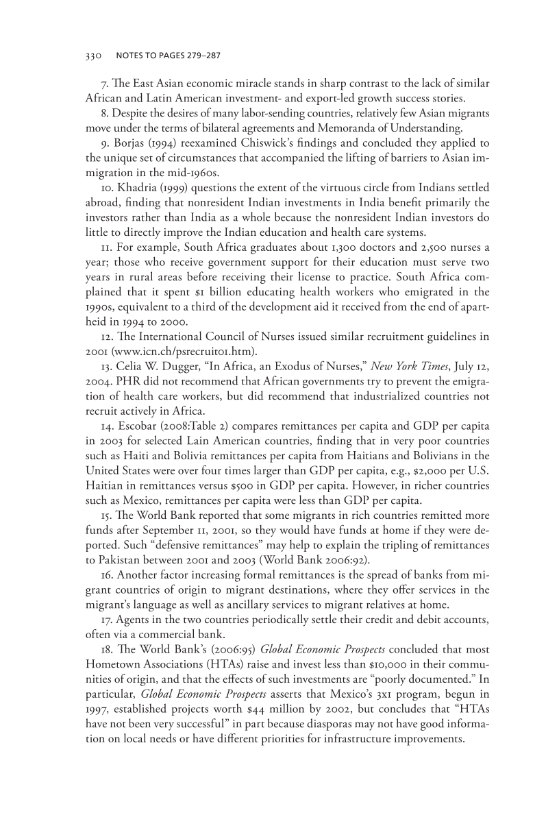 New Perspectives on International Migration and Development page 330