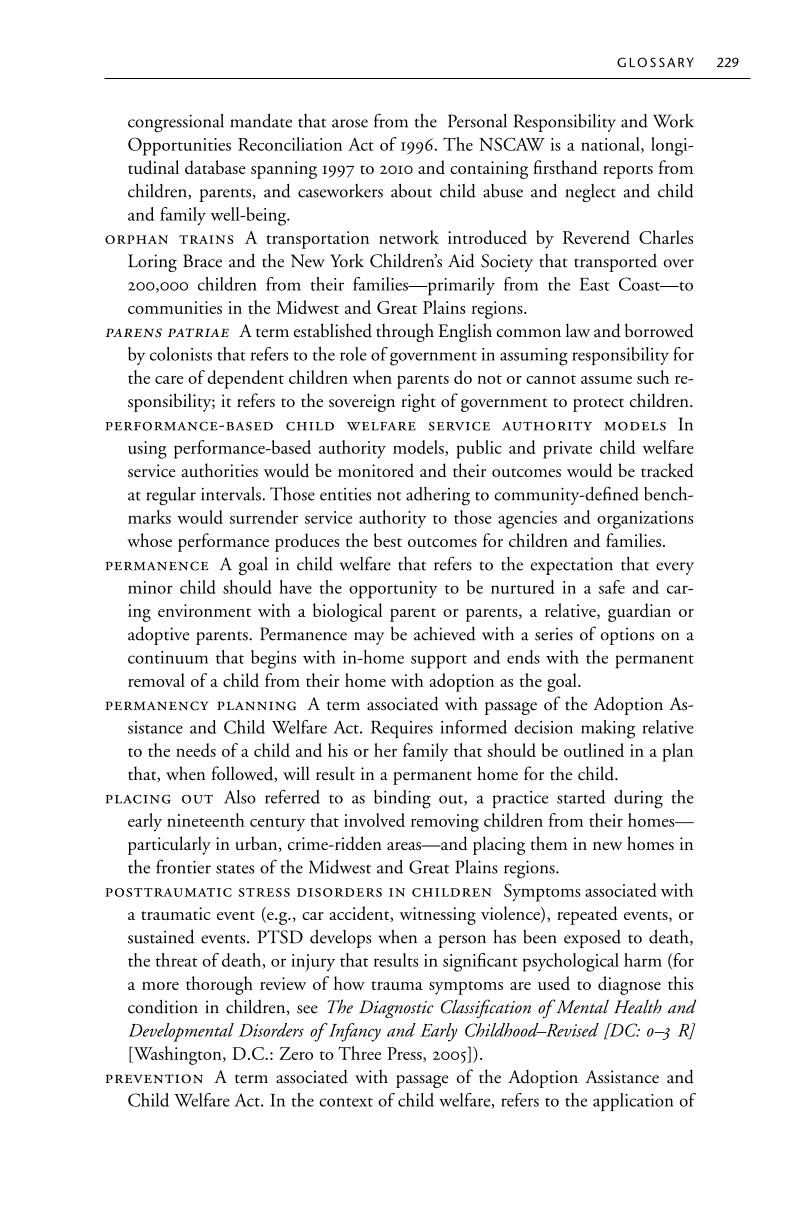African American Children and Families in Child Welfare: Cultural Adaptation of Services page 229