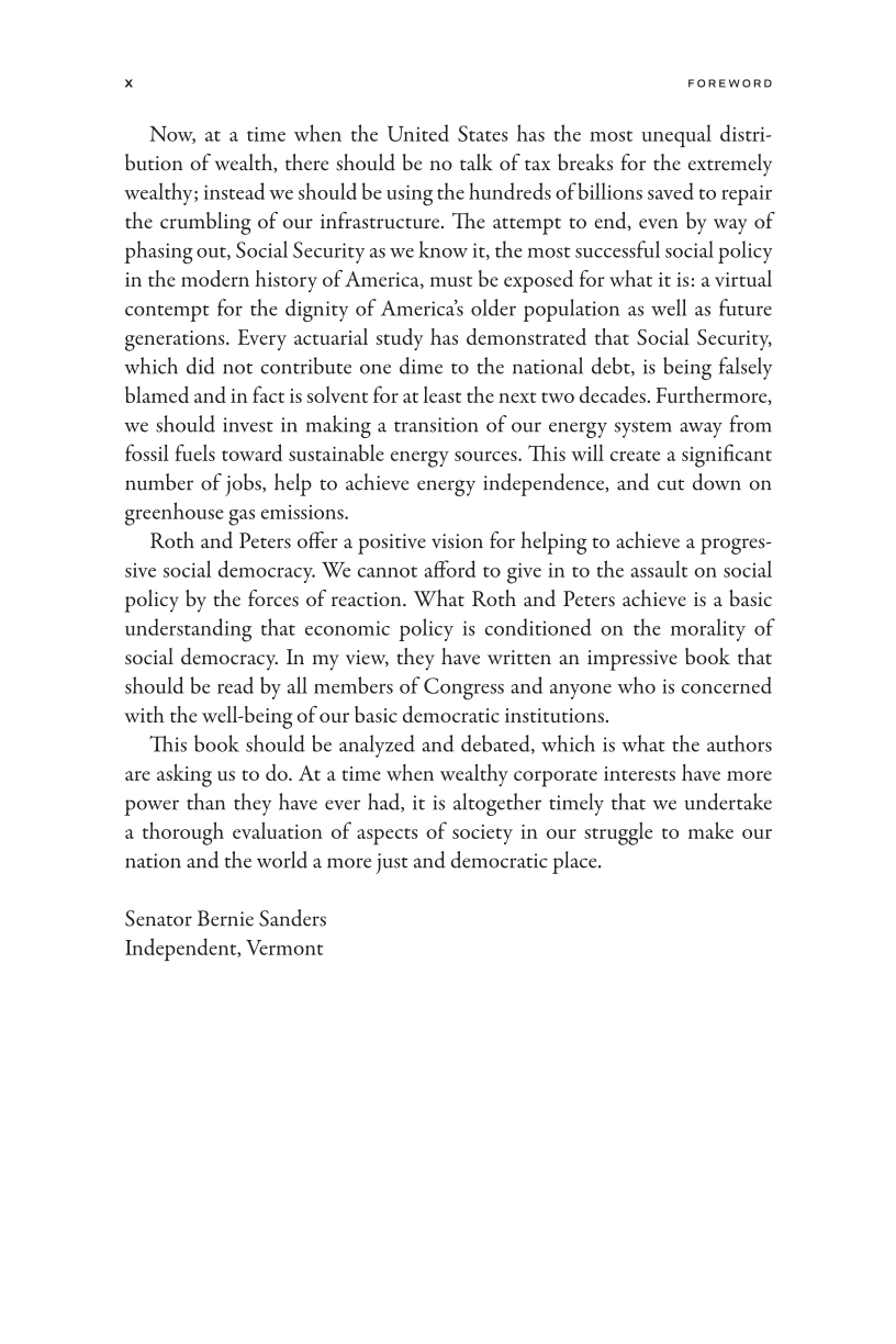The Assault on Social Policy, second edition page x