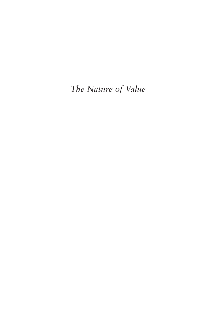 The Nature of Value: How to Invest in the Adaptive Economy page i