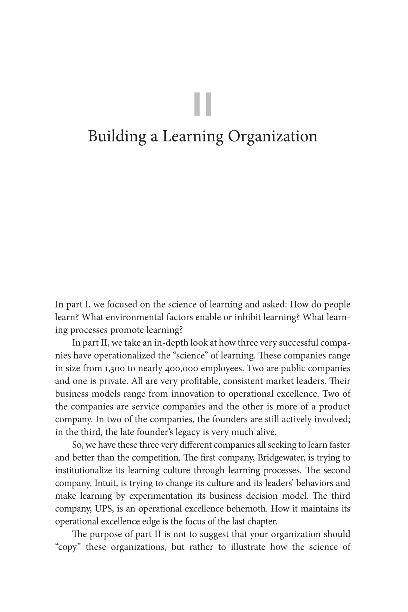 Learn or Die: Using Science to Build a Leading-Edge Learning Organization page 107