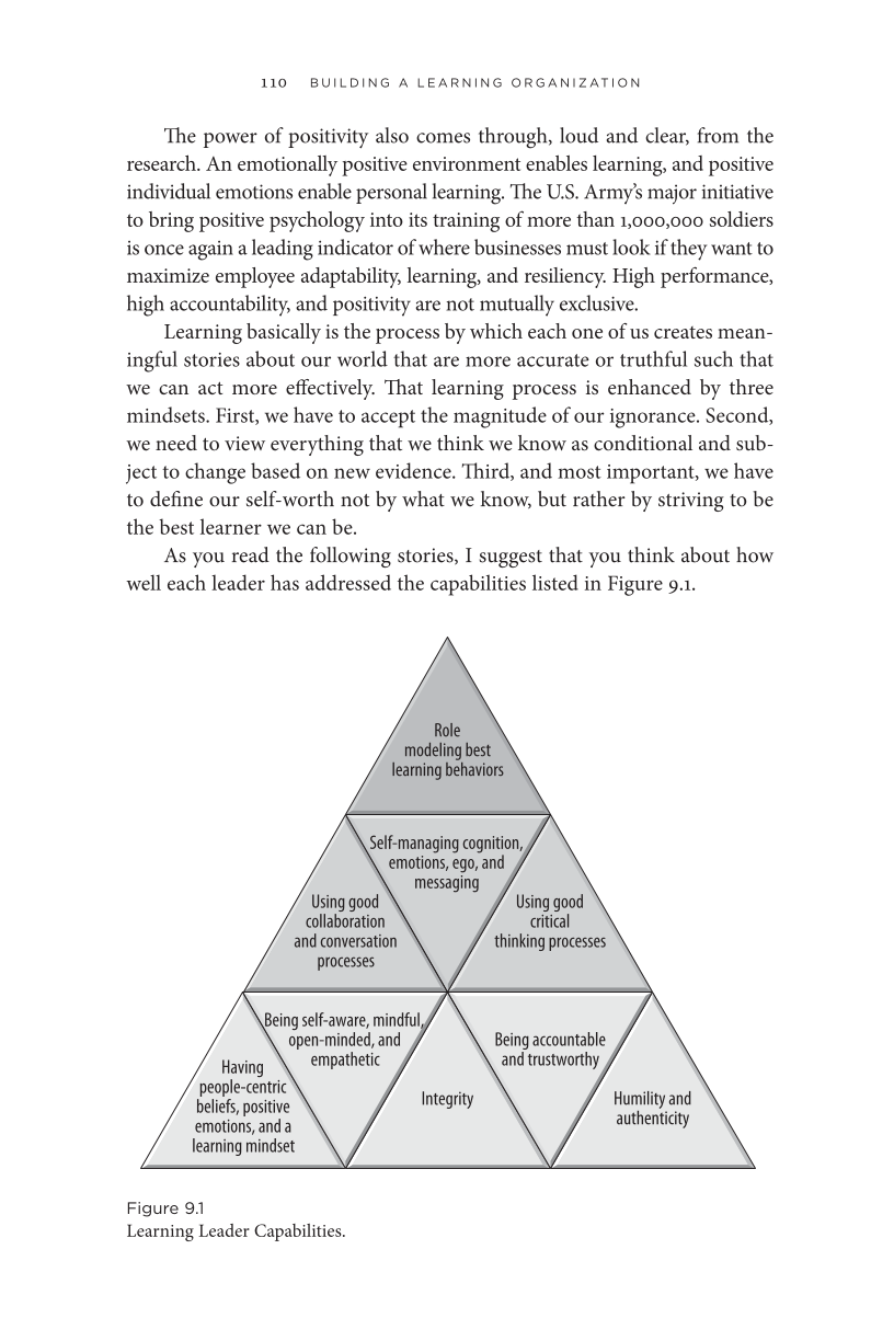 Learn or Die: Using Science to Build a Leading-Edge Learning Organization page 110