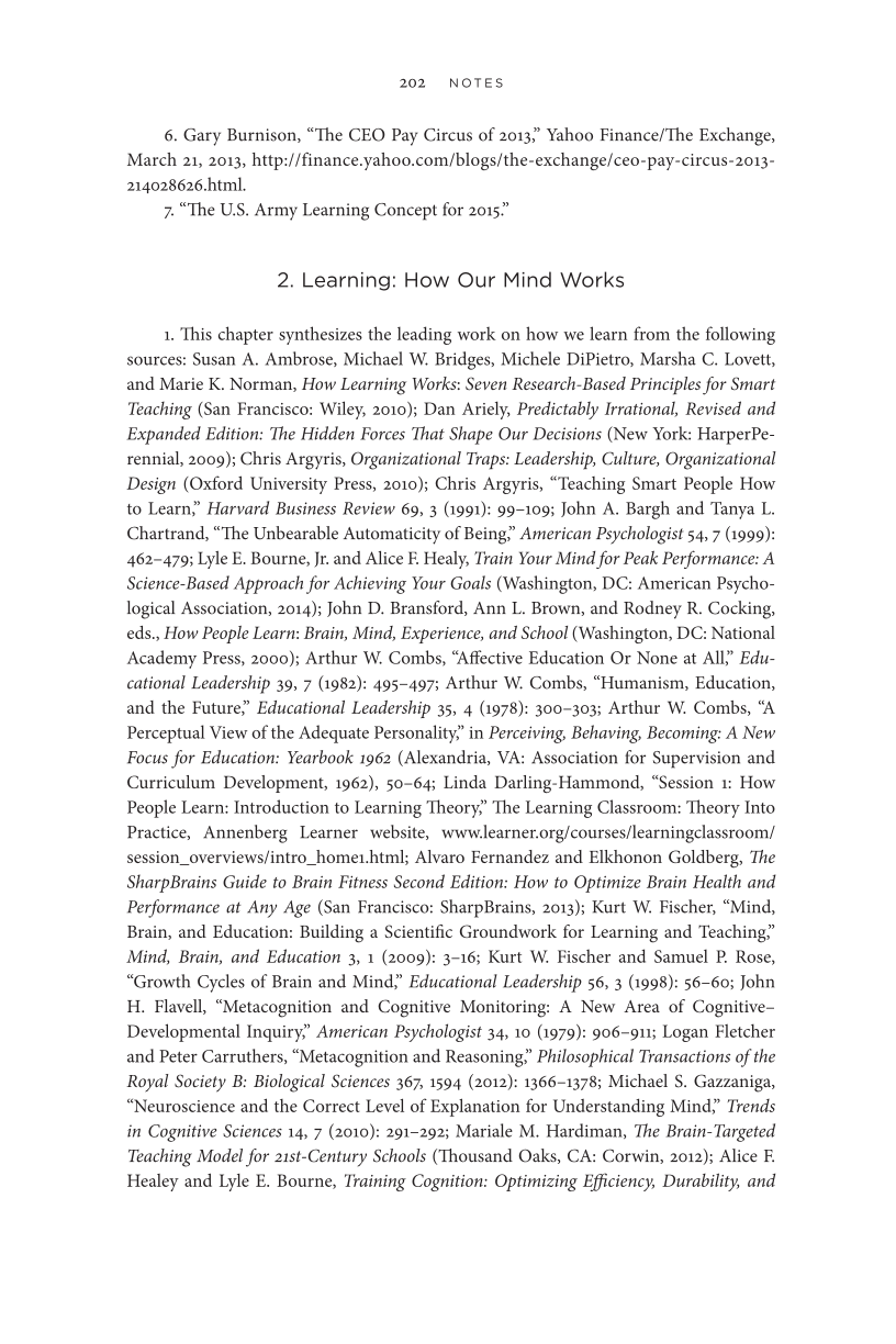 Learn or Die: Using Science to Build a Leading-Edge Learning Organization page 202