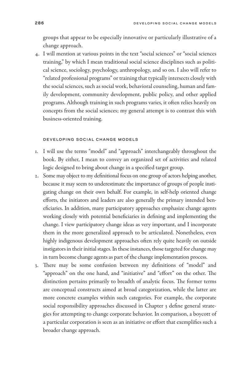 New Strategies for Social Innovation: Market-Based Approaches for Assisting the Poor page 286