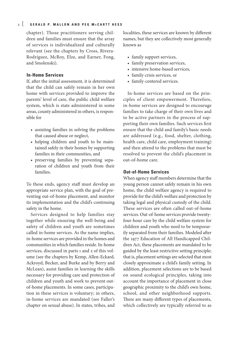 Child Welfare for the Twenty-first Century: A Handbook of Practices, Policies, and Programs, second edition page 2
