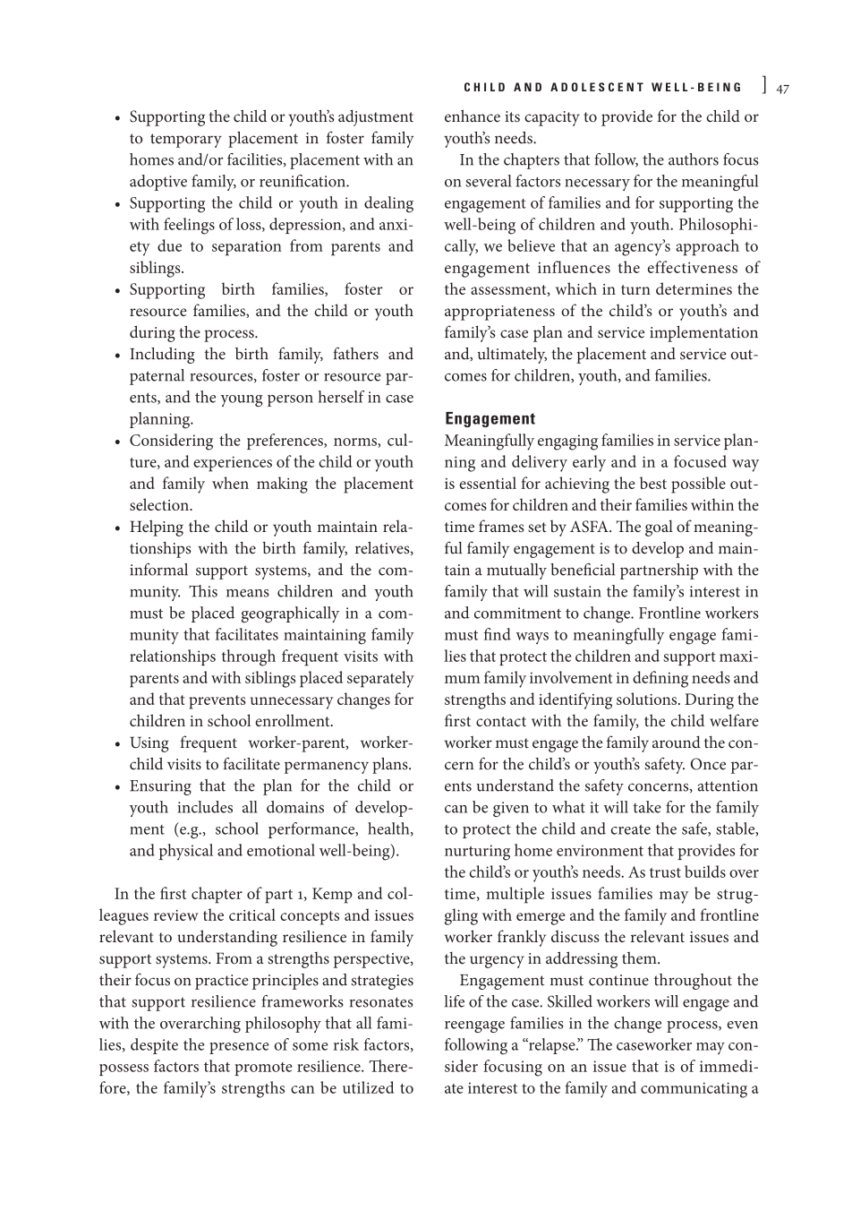 Child Welfare for the Twenty-first Century: A Handbook of Practices, Policies, and Programs, second edition page 47