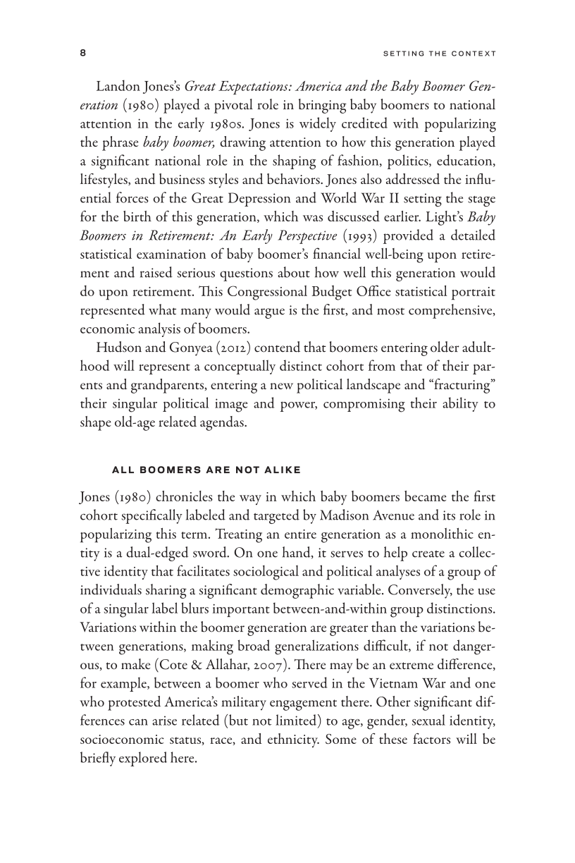Baby Boomers of Color: Implications for Social Work Policy and Practice page 8