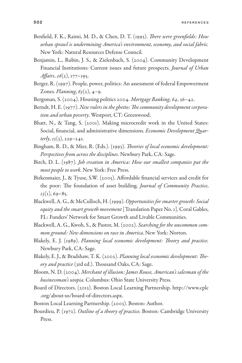 Community Economic Development in Social Work page 502