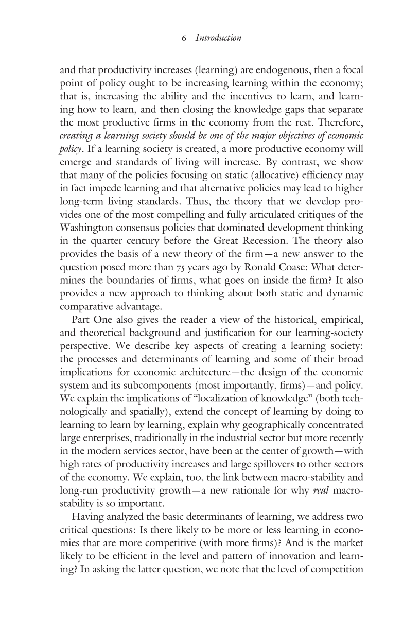 Creating a Learning Society: A New Approach to Growth, Development, and Social Progress page 6