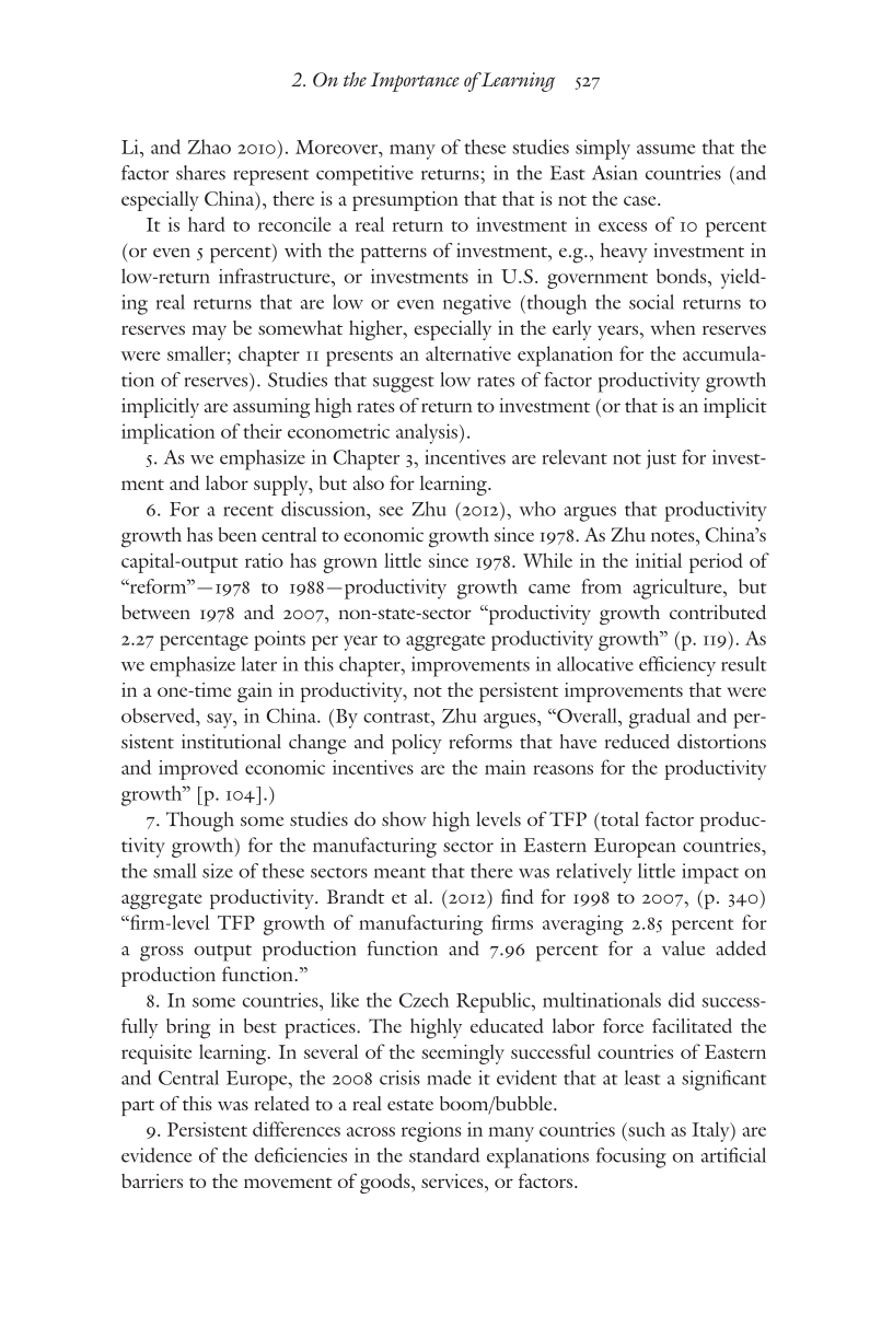 Creating a Learning Society: A New Approach to Growth, Development, and Social Progress page 527