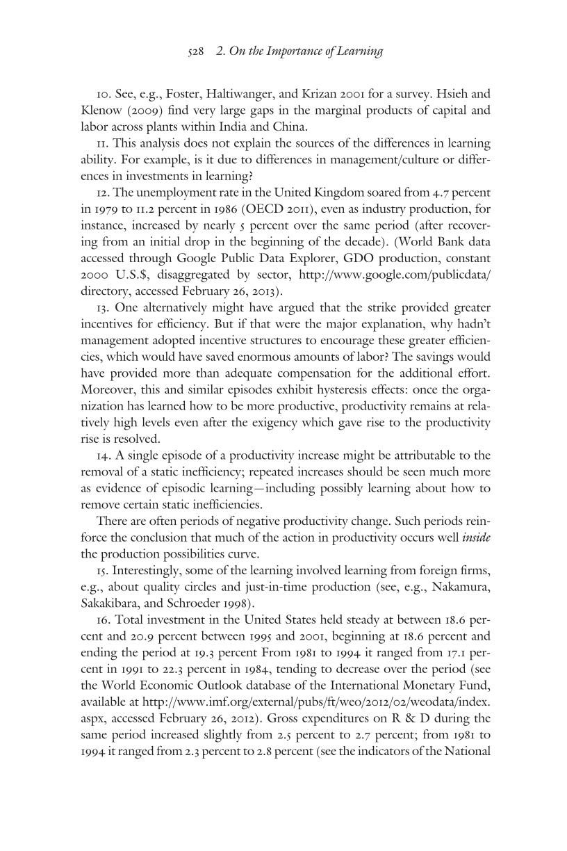 Creating a Learning Society: A New Approach to Growth, Development, and Social Progress page 528
