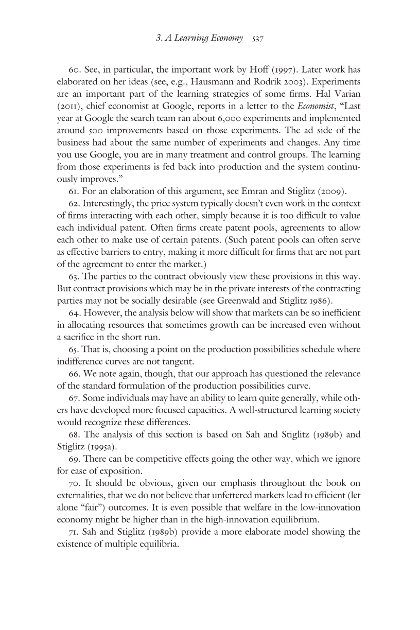 Creating a Learning Society: A New Approach to Growth, Development, and Social Progress page 537