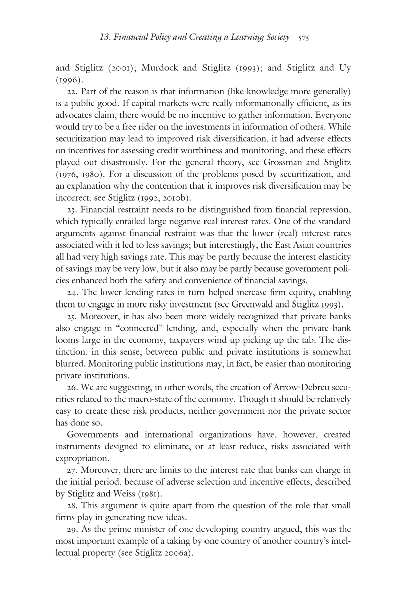 Creating a Learning Society: A New Approach to Growth, Development, and Social Progress page 575