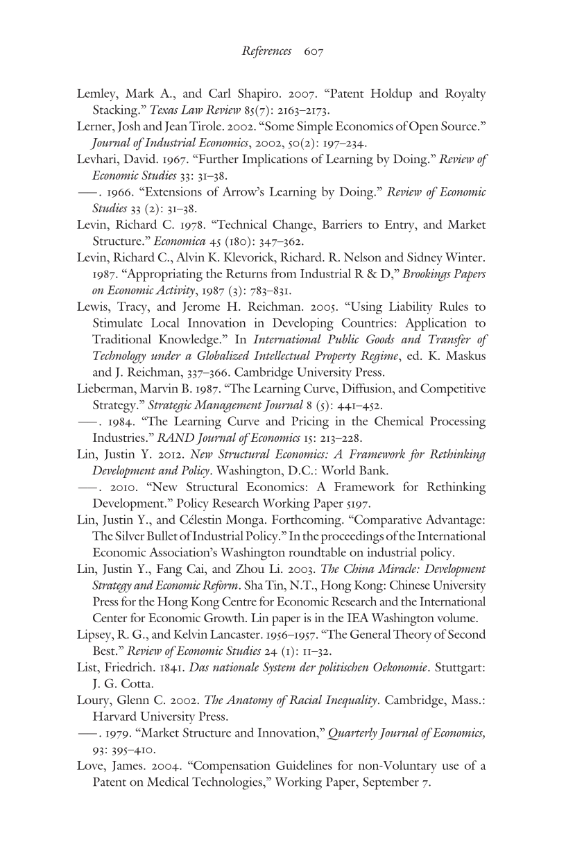 Creating a Learning Society: A New Approach to Growth, Development, and Social Progress page 607