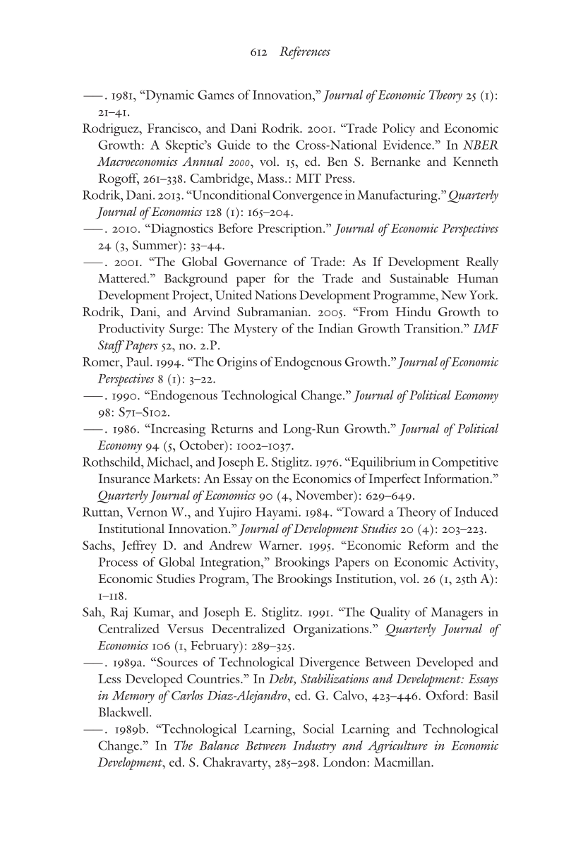 Creating a Learning Society: A New Approach to Growth, Development, and Social Progress page 612