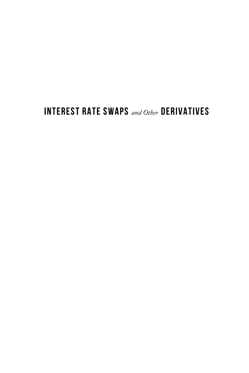 Interest Rate Swaps and Other Derivatives page i