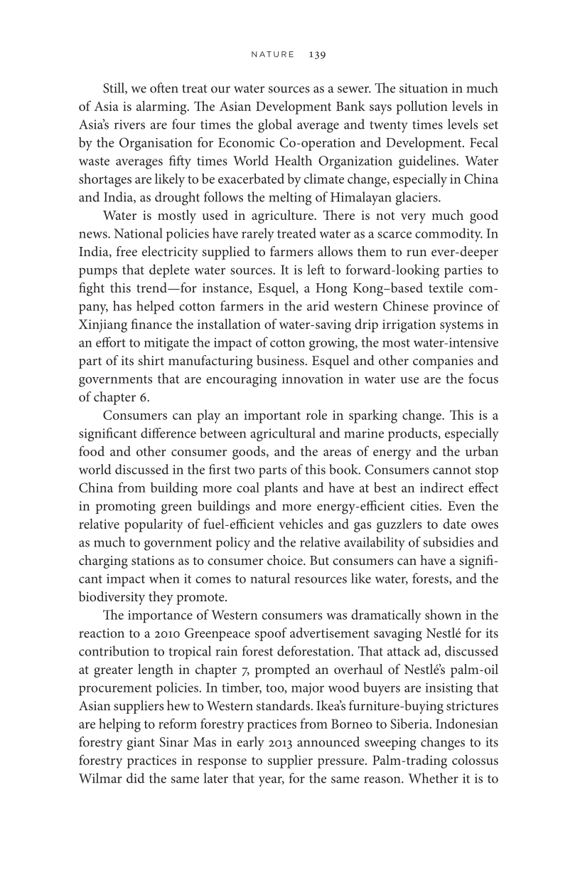 The Greening of Asia: The Business Case for Solving Asia's Environmental Emergency page 139