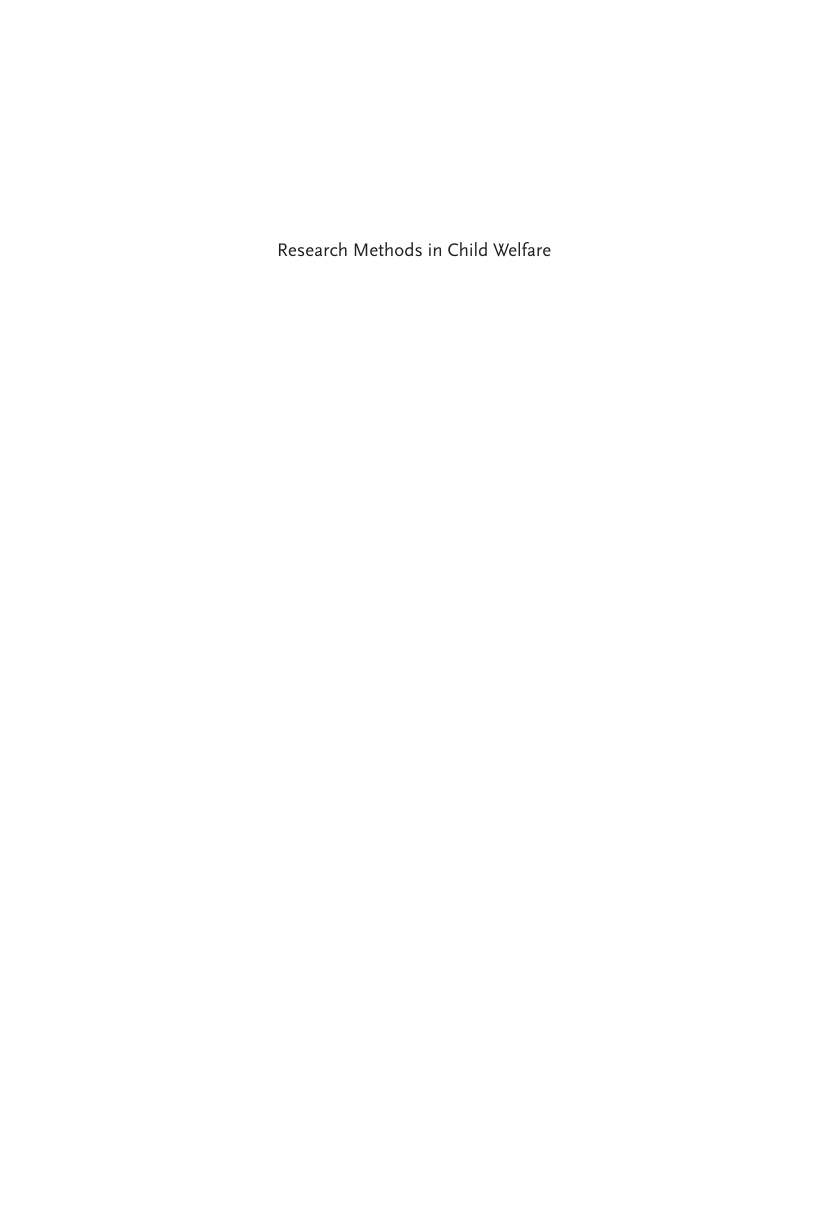 Research Methods in Child Welfare page xv