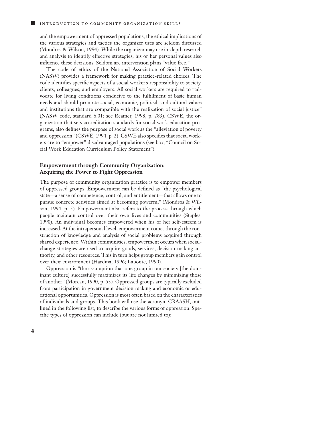 Analytical Skills for Community Organization Practice page 4