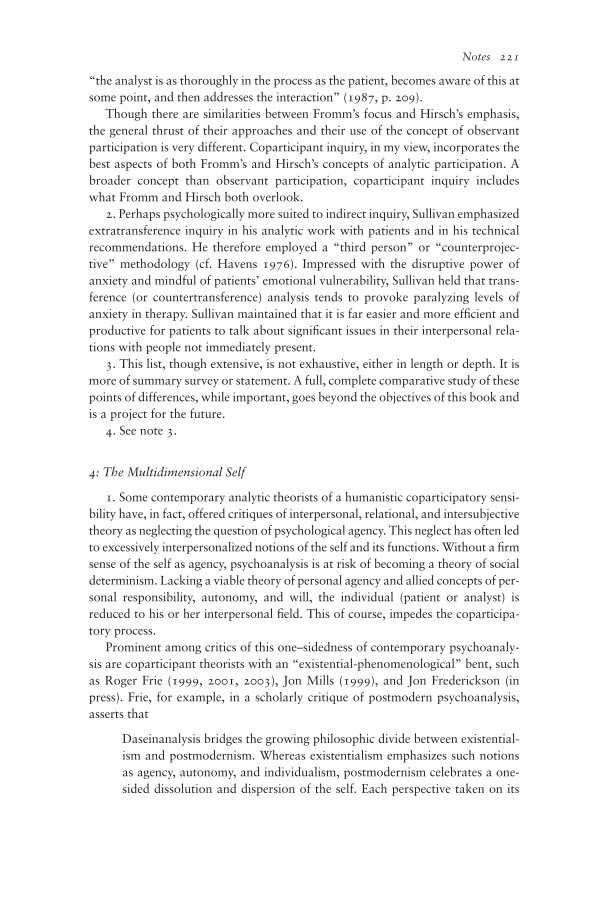 Coparticipant Psychoanalysis: Toward a New Theory of Clinical Inquiry page 221