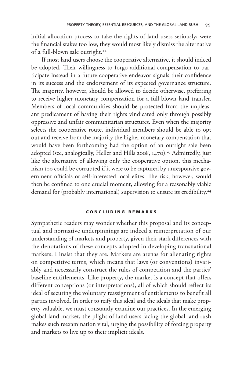 Governing Access to Essential Resources page 99