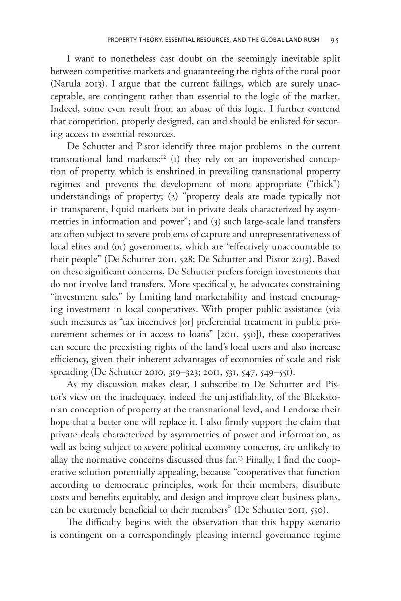 Governing Access to Essential Resources page 95