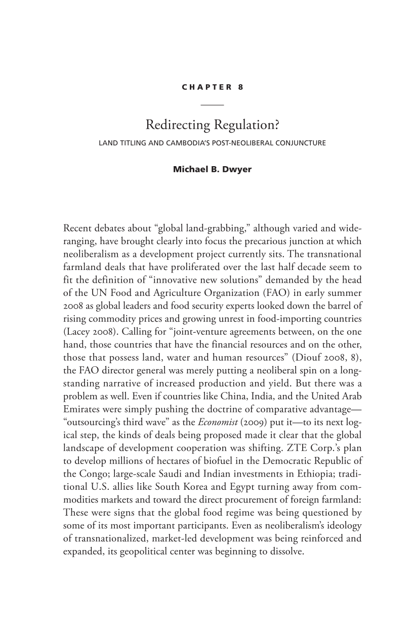 Governing Access to Essential Resources page 186