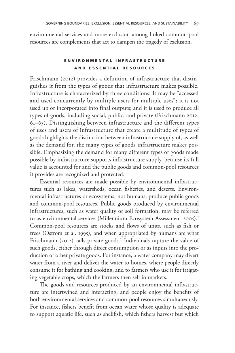 Governing Access to Essential Resources page 69