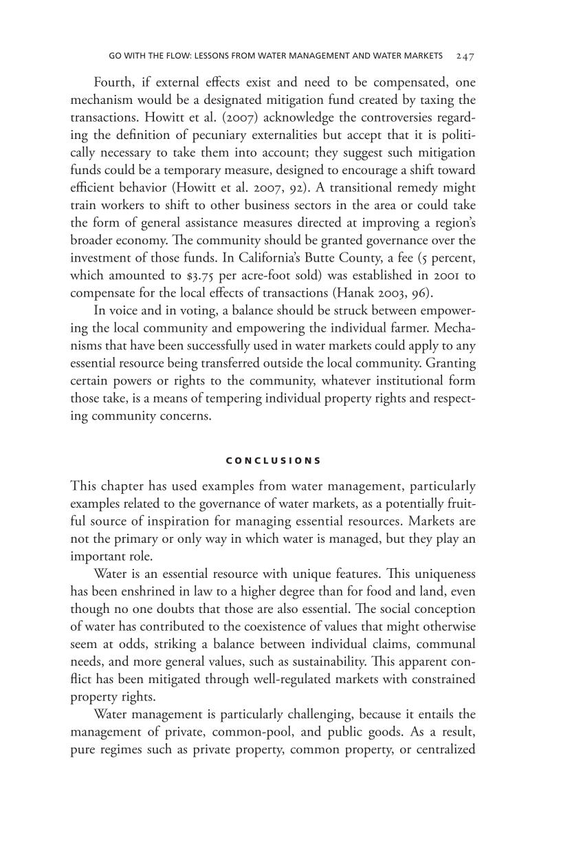 Governing Access to Essential Resources page 247