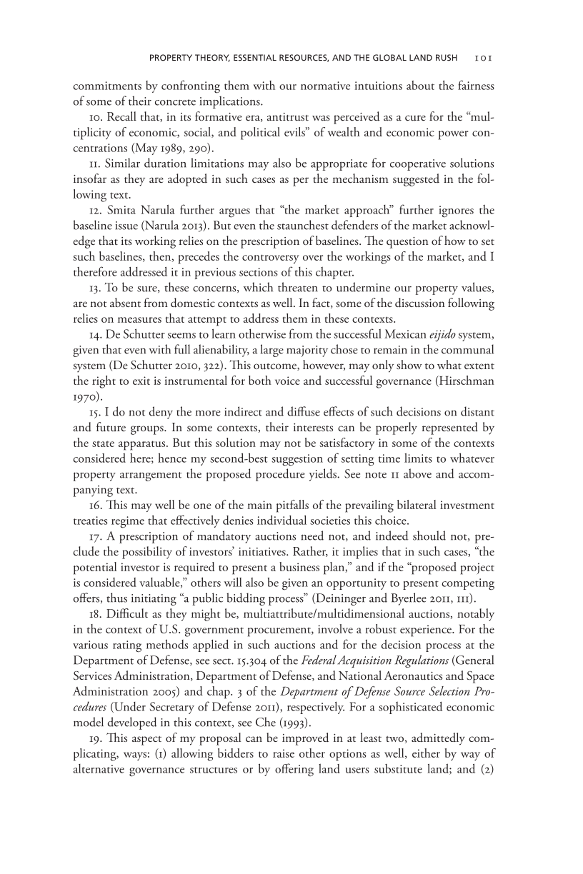 Governing Access to Essential Resources page 101