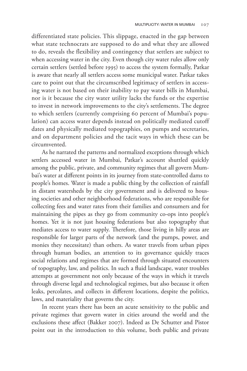 Governing Access to Essential Resources page 107
