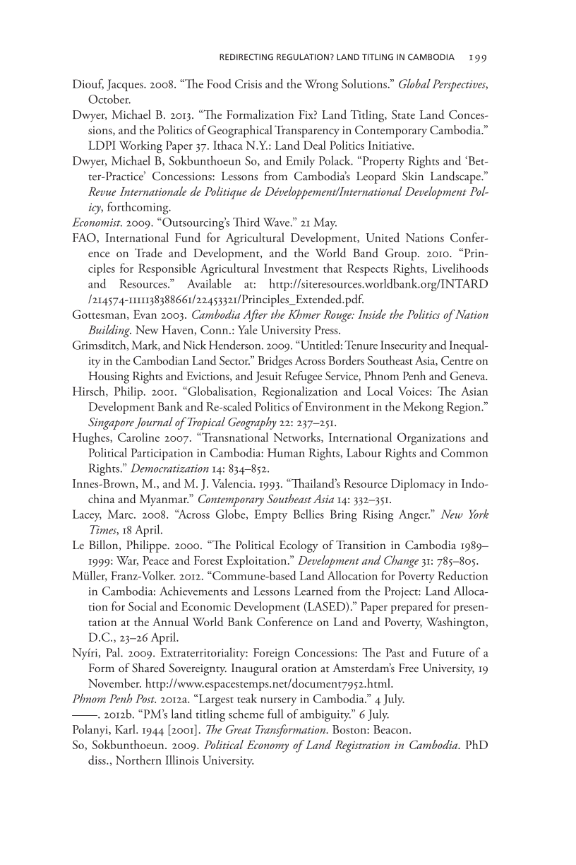 Governing Access to Essential Resources page 199