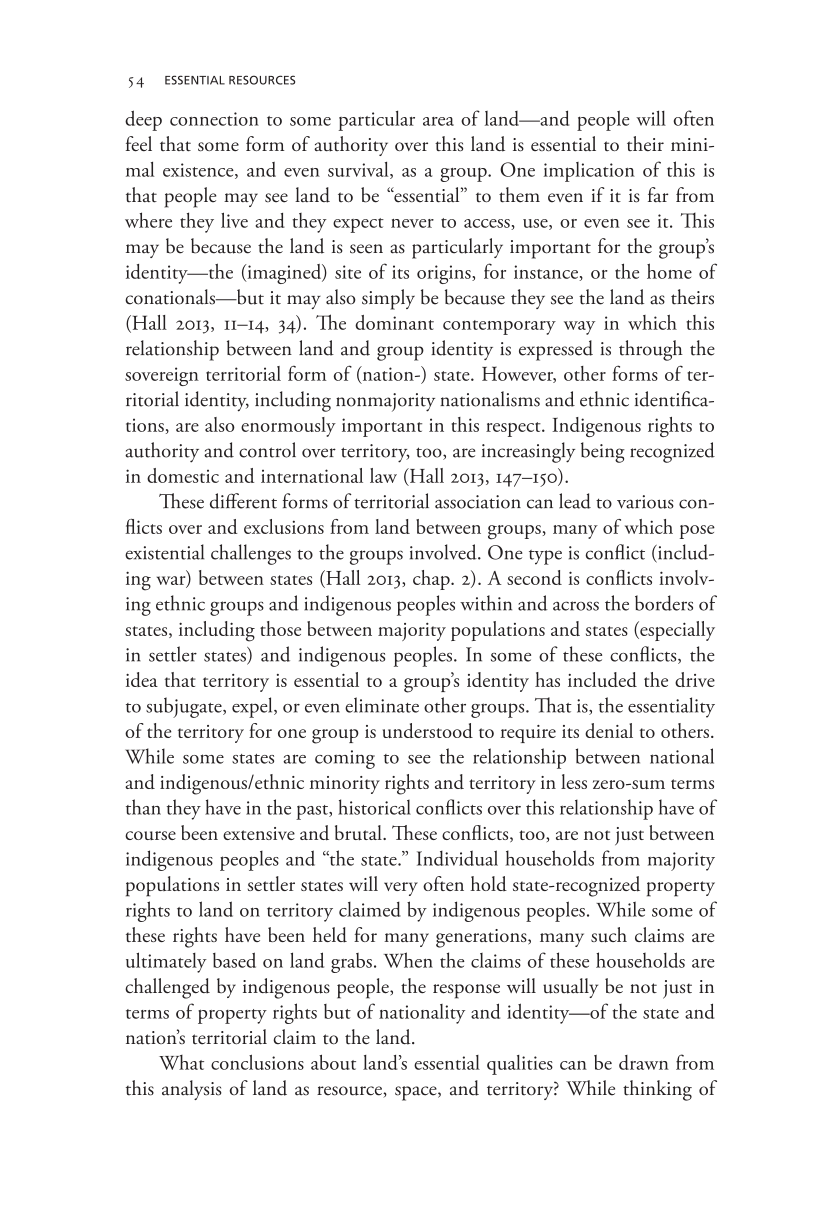 Governing Access to Essential Resources page 54