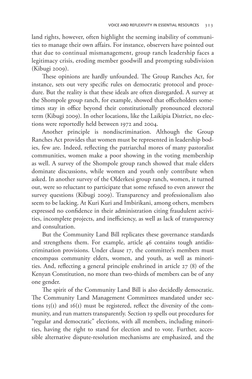 Governing Access to Essential Resources page 313